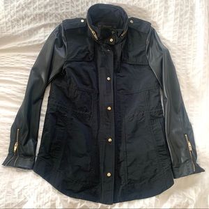 ZARA jacket with leather sleeves
